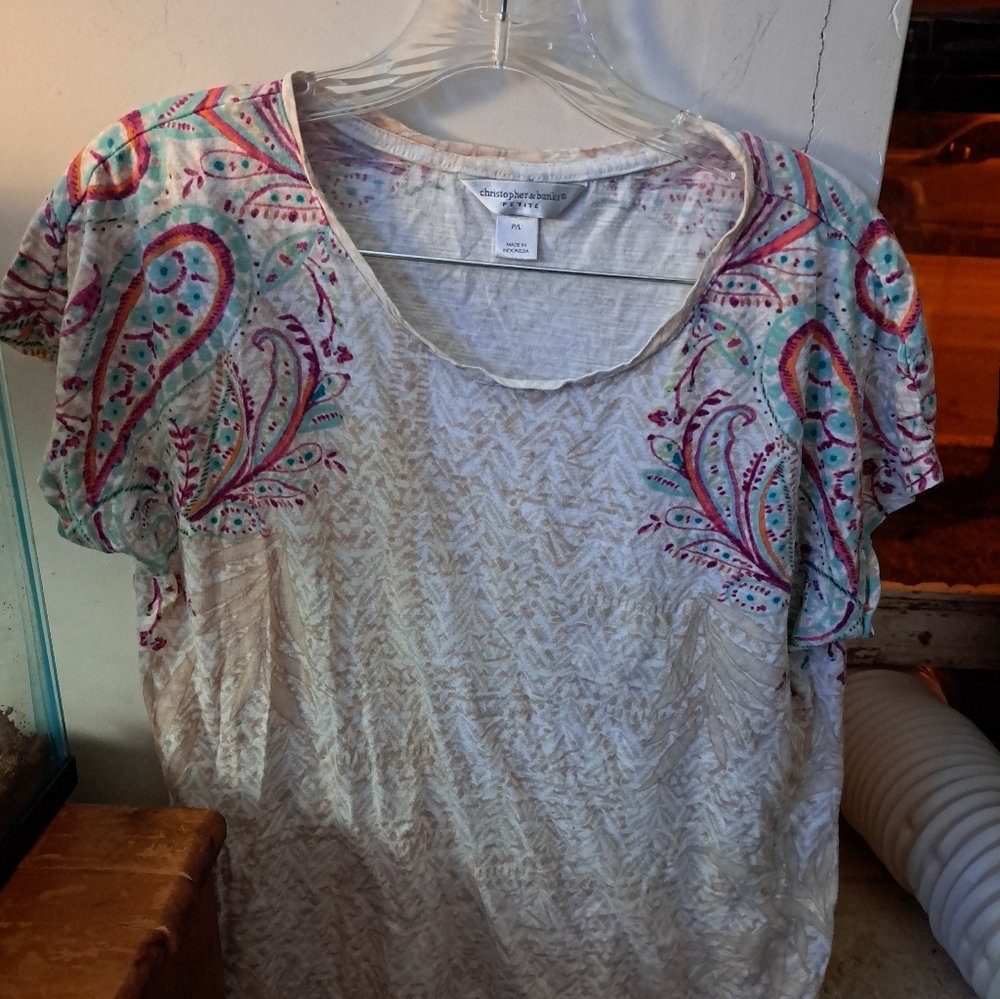 Christopher & Banks Paisley Blouse - Picture 2 of 8
